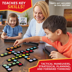 MindWare Qwirkle high-contrast design improves visibility in varied lighting conditions.