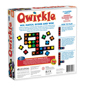 MindWare Qwirkle rule book clarifies simple setup and scoring, welcoming new players.