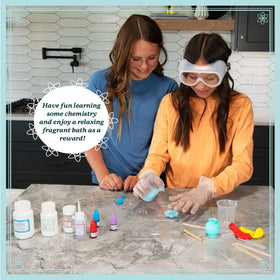 MindWare Bath Bomb Lab mold trays showcase creative shapes.