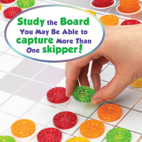 MindWare Skippity no-reading-needed design suits youngest players and bilingual families.