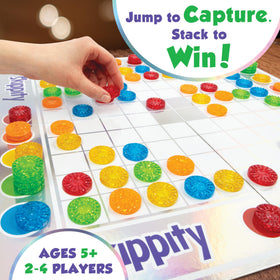 MindWare Skippity skippers close-up shows vibrant pieces encouraging tactile play.