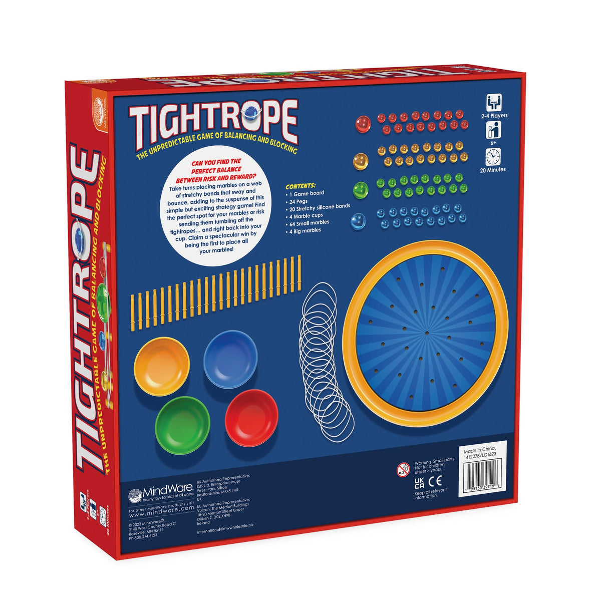 MindWare Tightrope ages 6 and up, ideal for family game nights.