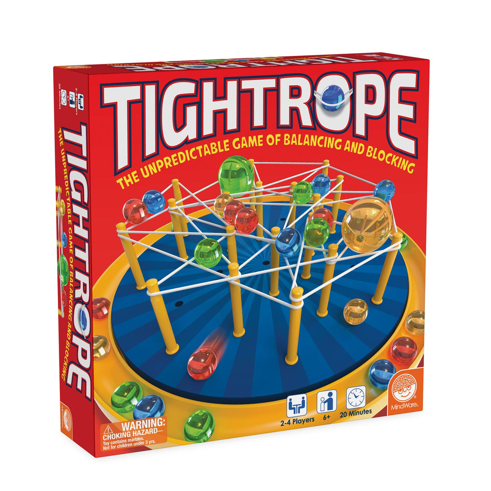 MindWare Tightrope board game board for balanced strategy and family fun.