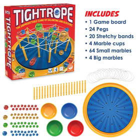 MindWare Tightrope marble cups to organize pieces during rounds.
