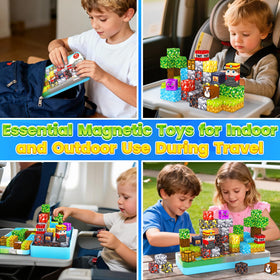 Minecftoy magnetic toys in elegant metal packaging, ideal gift