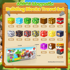 Minecftoy open-ended building set supports 2D to 3D creations
