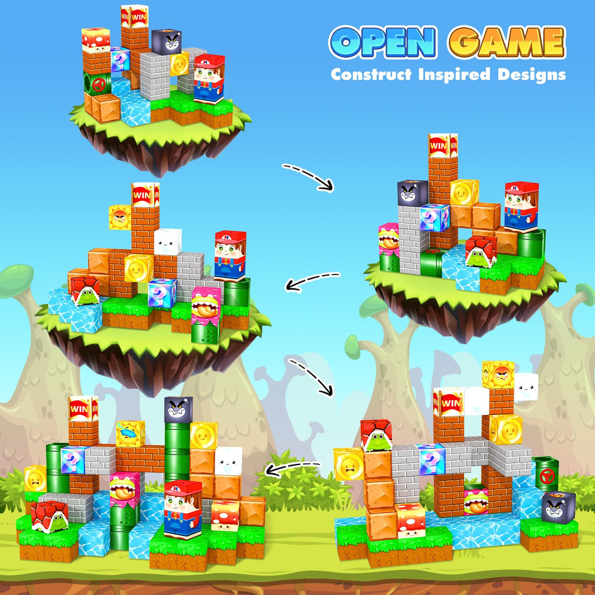 Minecftoy open-ended play invites kids to create and explore