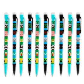 Minecraft erasers multicolor set adds desk side fun for rewards or fillers.