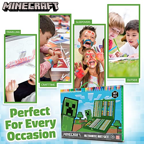 Minecraft felt-tip pens provide bold lines for doodles and sketches
