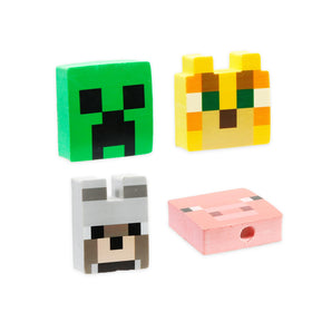 Minecraft stickers pack with iconic artwork for decorating favors and crafts.