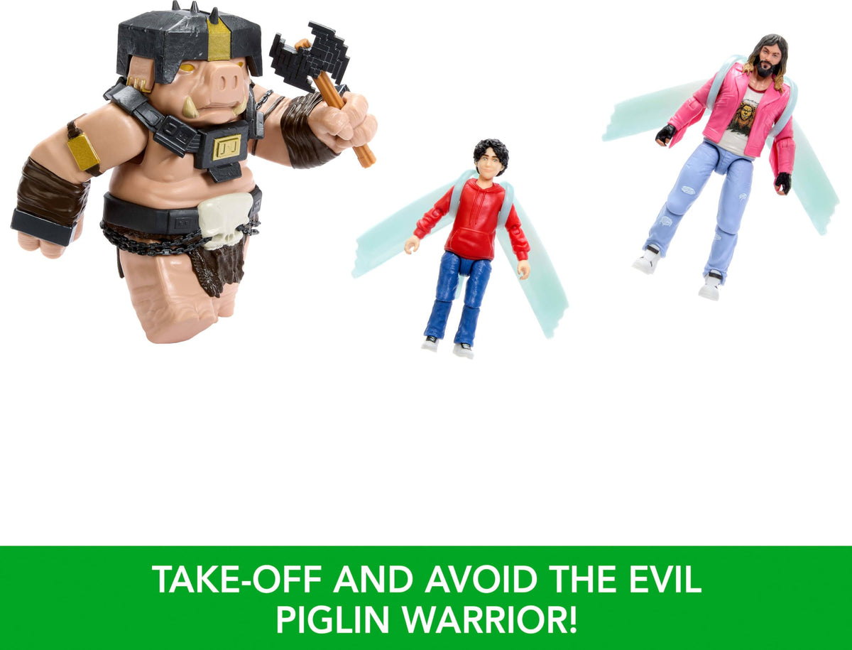 Piglin Warrior action figure adds movie-like danger to playtime