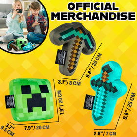 Minecraft Sword plush offers action-ready decor and soft play companion.