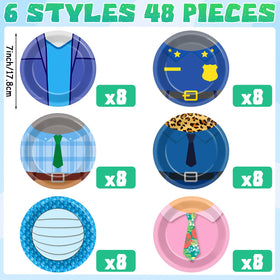 MinFyberd cartoon animals plates city adventure design with bright colors for jungle party vibes.