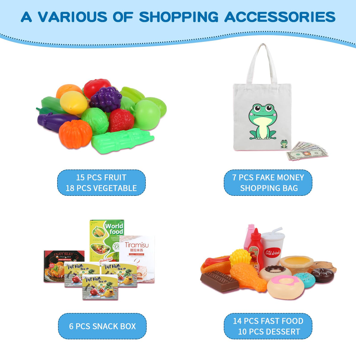 Ming You fast food play items for quick role-play lunches.