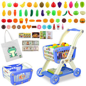 Ming You 2-in-1 kids shopping cart ready for role-play and pretend shopping