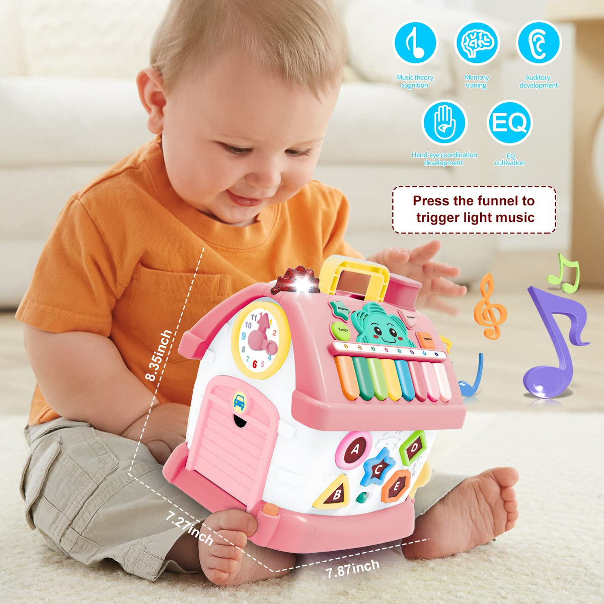 Ming You 8-in-1 learning house top view reveals compact on-the-go design