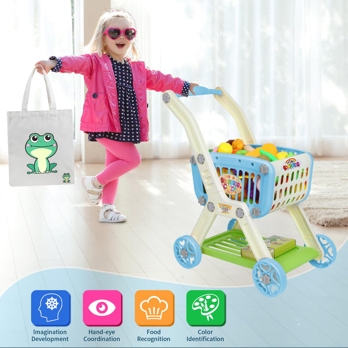 Ming You vegetable play set with realistic pieces for learning categories.