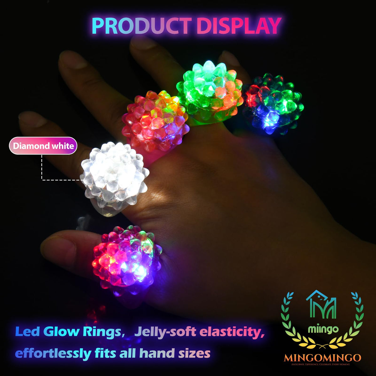 MINGOMINGO packaged party favors glow rings for easy distribution