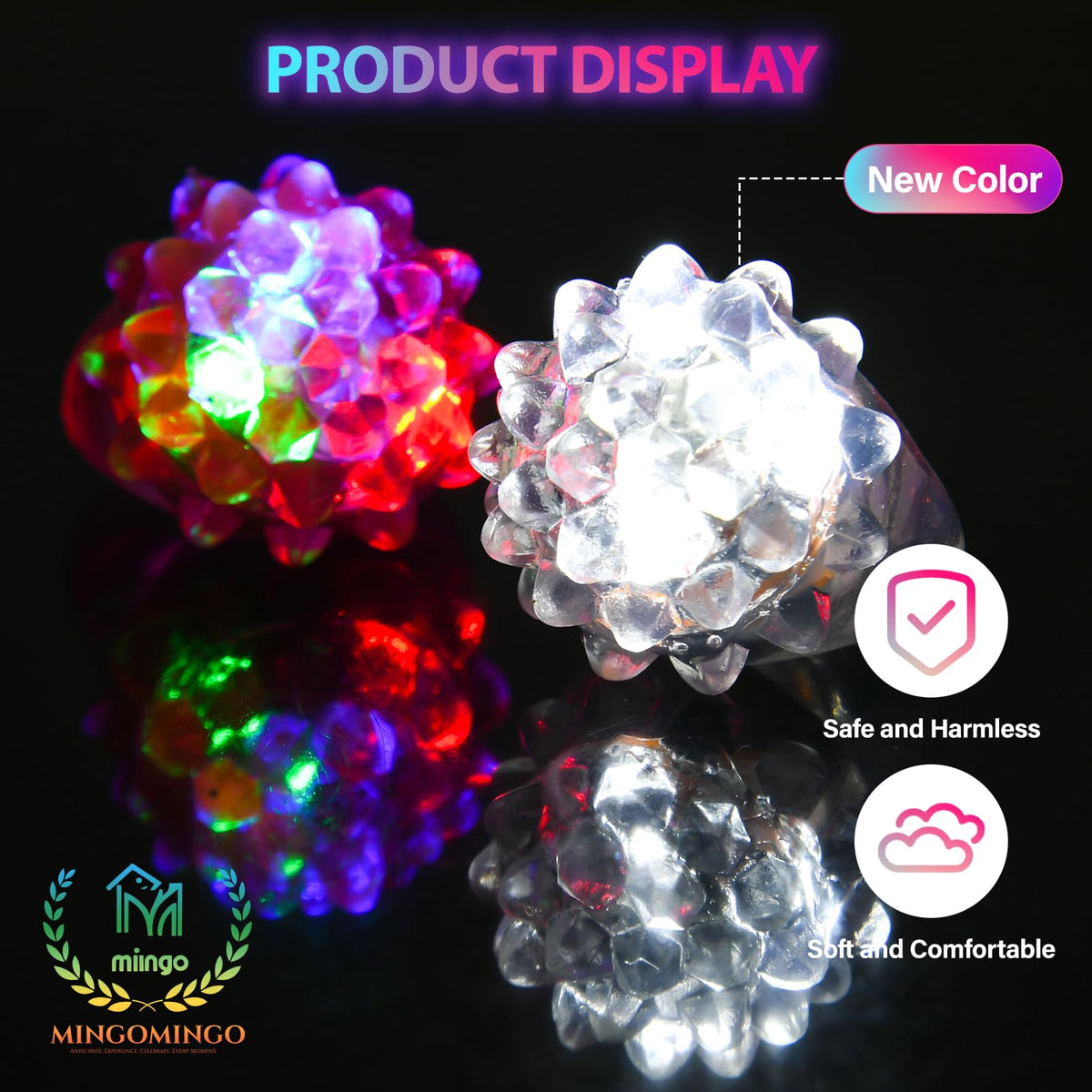 MINGOMINGO stretchy jelly ring texture adds comfortable wear
