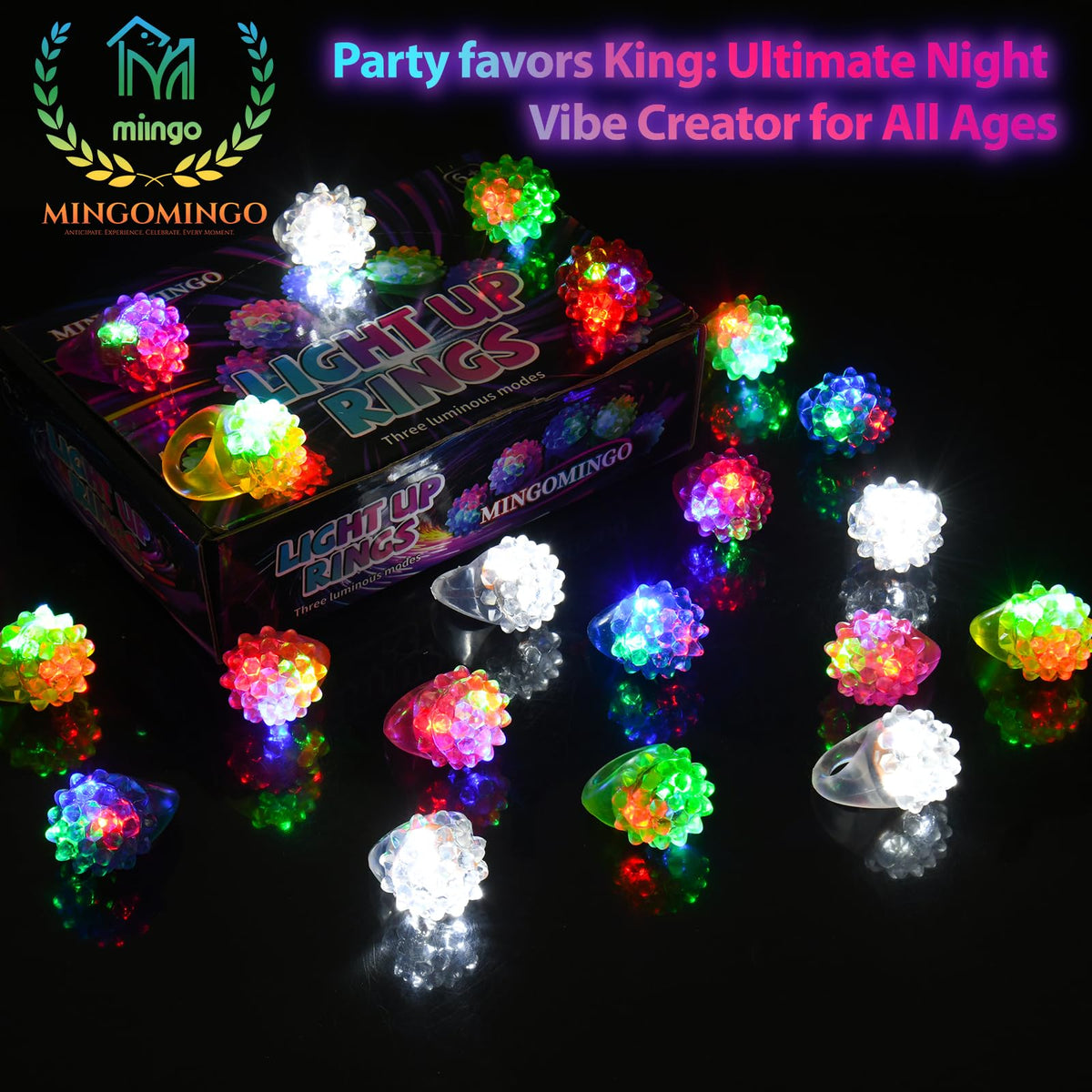 MINGOMINGO three-mode flashing rings offer varied lighting
