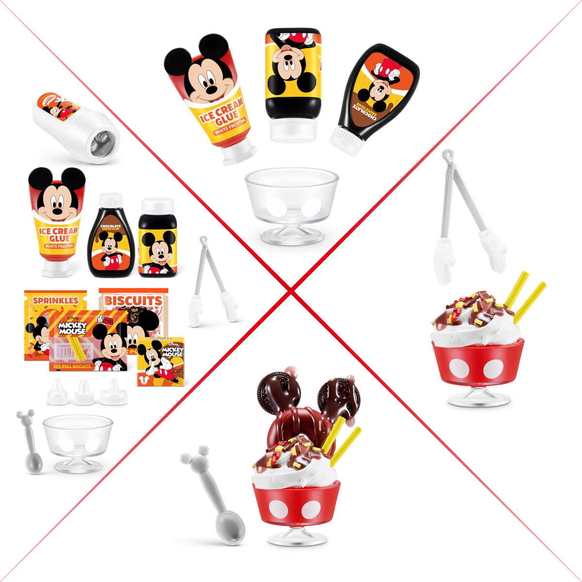 Close-up of a mini replica snack from Mini Brands Create Disney Snacks for imaginative play.
