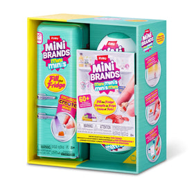 Mini Brands Fill the Fridge capsules on display offer collectible micro-items