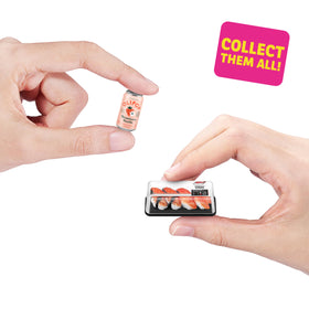 Mini Brands Fill the Fridge Mini Minis collection close-up showing tiny details.