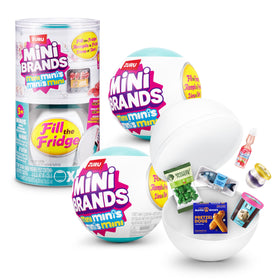 Mini Brands Fill the Fridge Mini Minis Series 1 capsule with a hidden surprise, perfect for imaginative play