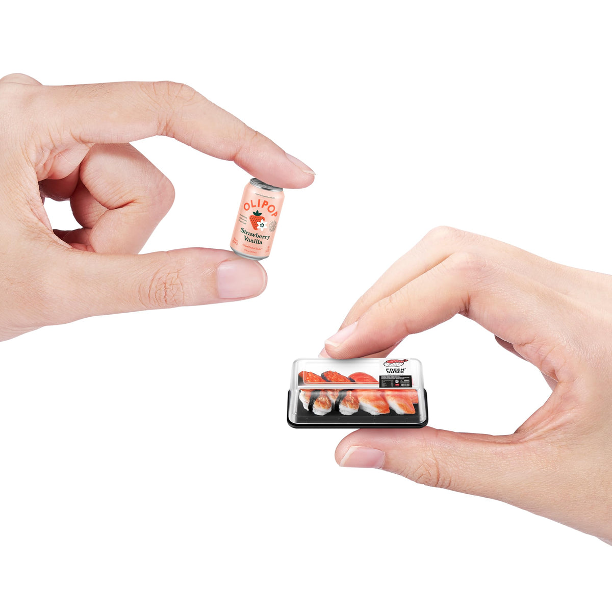 Unboxed capsule reveal of Mini Brands Fill the Fridge Mini Minis Series 1 with vibrant packaging