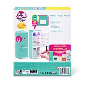 Mini Brands Fridge with detailed accessories arranged for realistic play