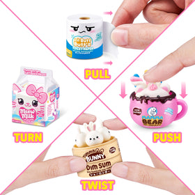 Mini Brands Kawaii liquid-filled mini emphasizes interactive play with liquid detail