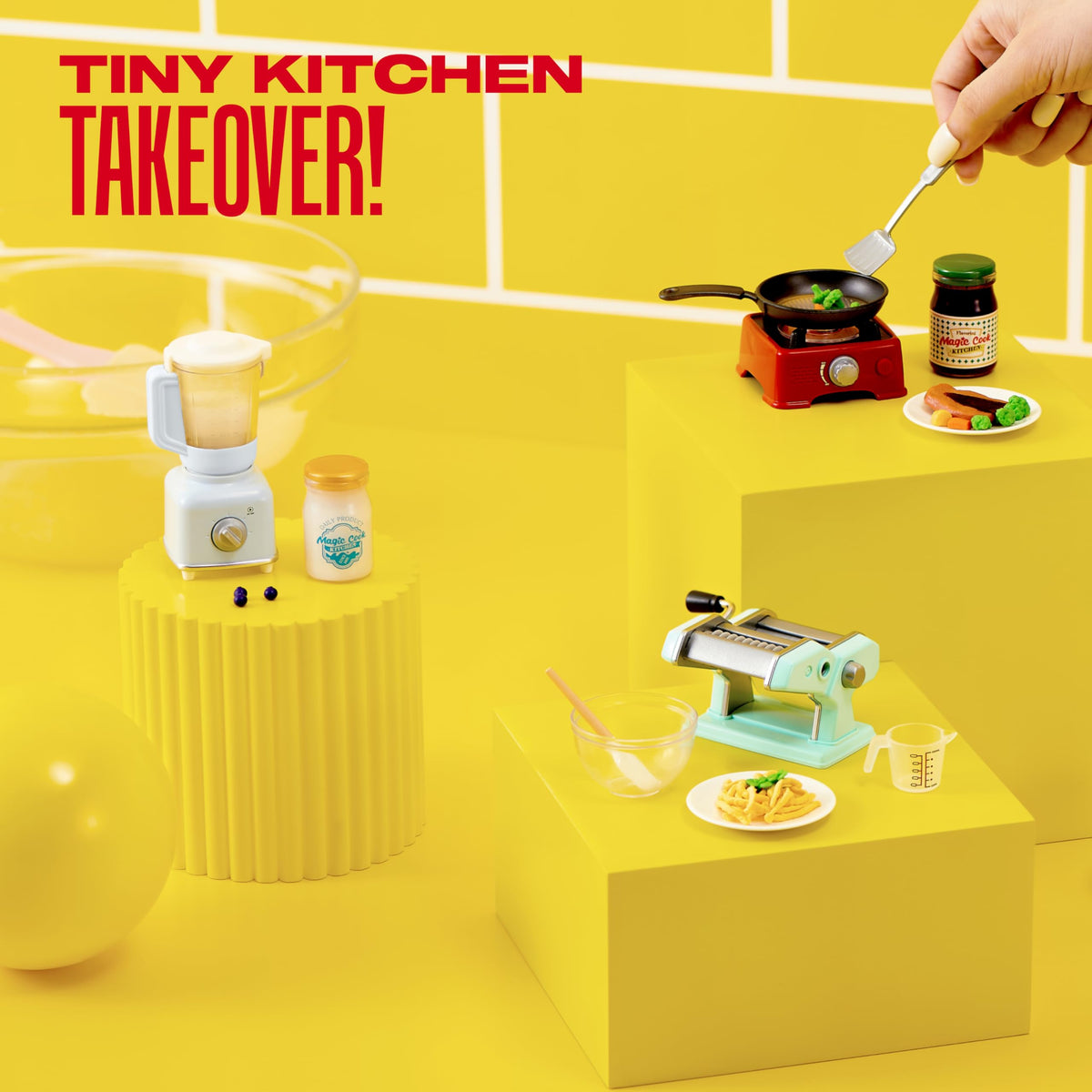 Mini Brands Magic Cook Tiny Ingredients for realistic pretend meals