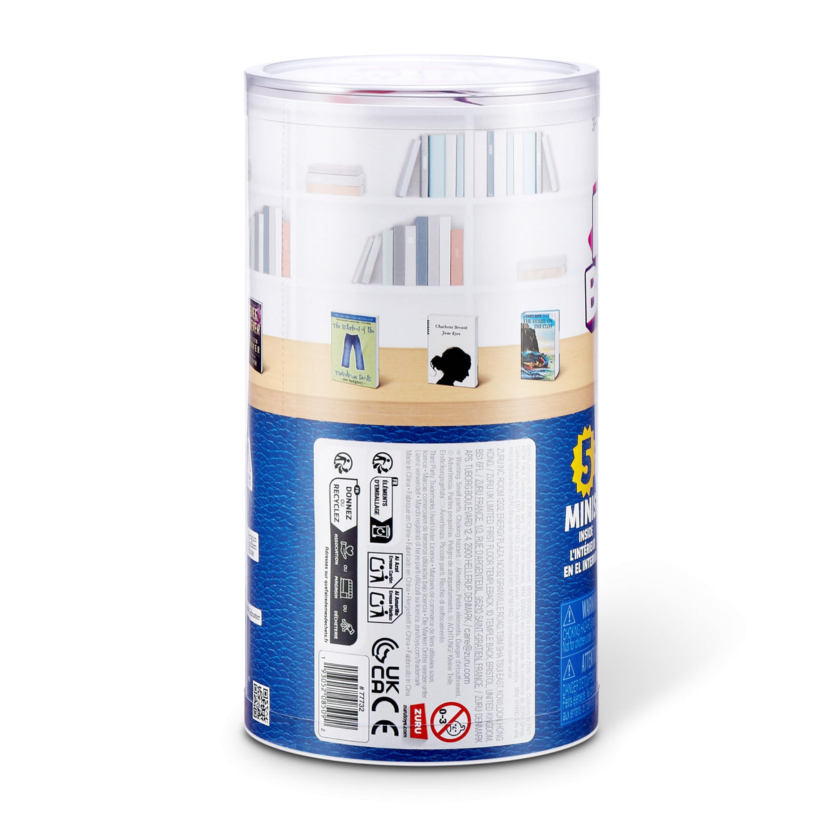 Mini Brands Mini Books Series 2 recycled-plastic capsules: sustainable packaging for eco-conscious fans.