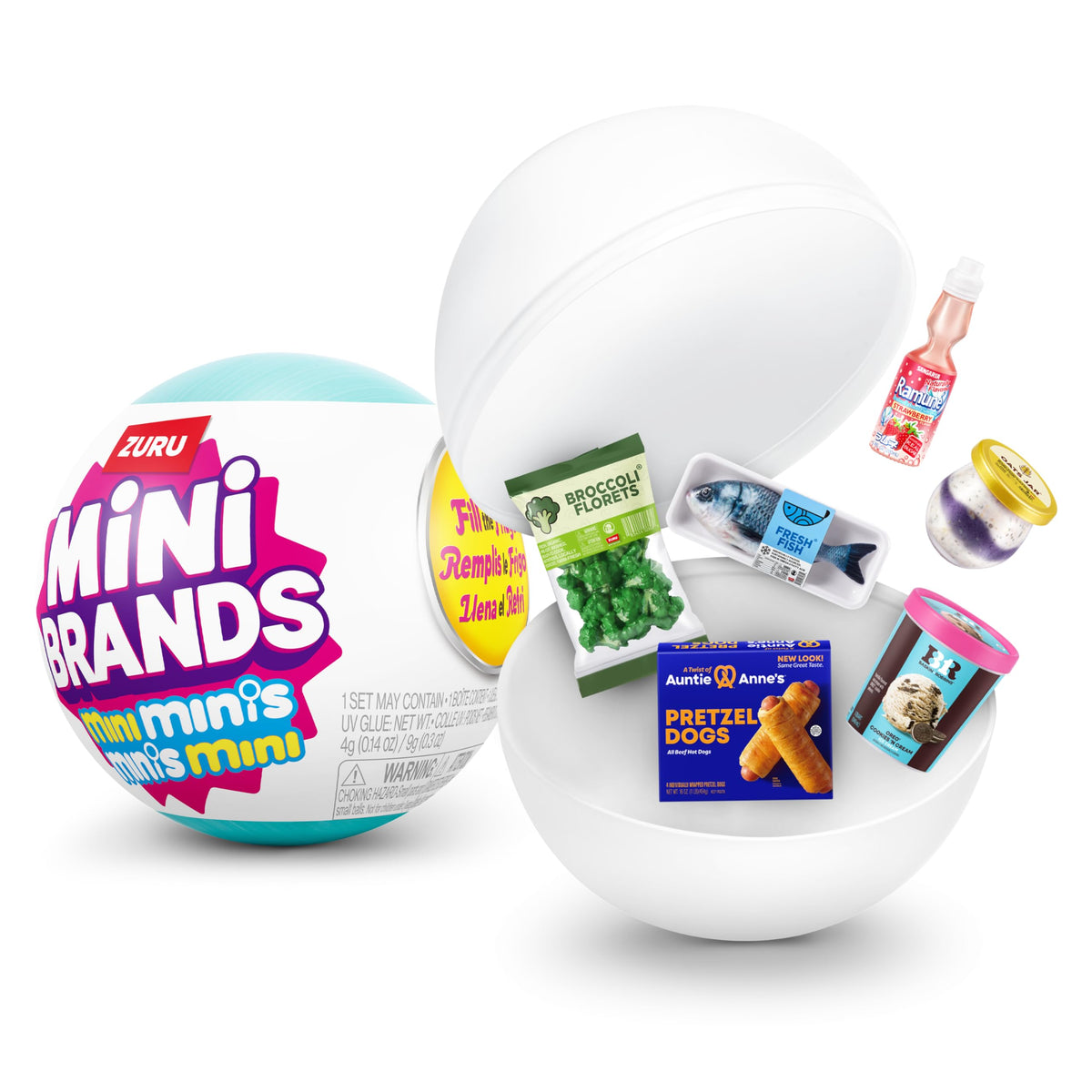 Mini Brands mini kitchen items arranged for creative pretend meals
