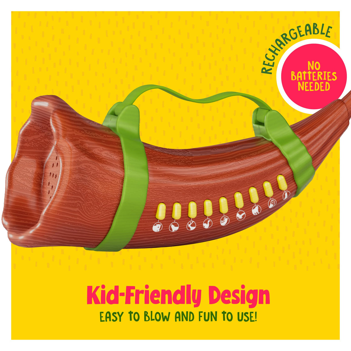 Mini Explorer Animal Caller outdoors in backyard with children enjoying sounds