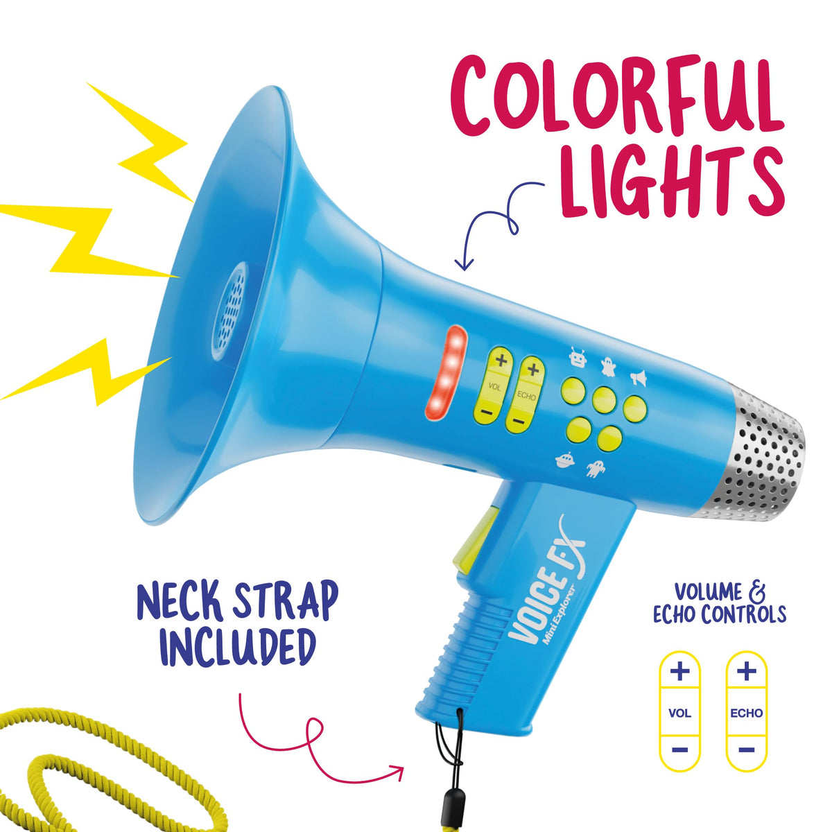 Mini Explorer with adjustable volume and echo for personalized sound