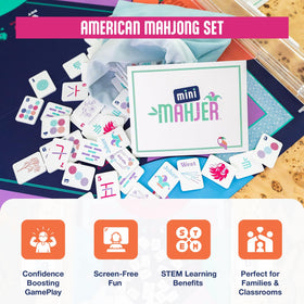 Mini Mahjer full-color guide supports visual learning during setup.