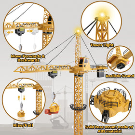 Mini Tudou RC crane toy 2.4GHz technology for smooth control.