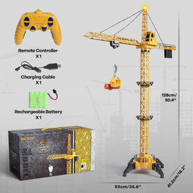 Mini Tudou crane toy base, brackets, and remote included.