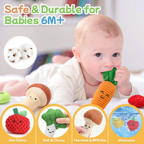 Mini Tudou rustle carrot toy delivers engaging texture and grab-and-go fun.
