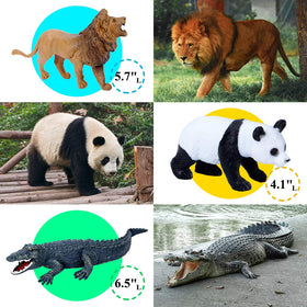 Mini Tudou hippo figure complements sensory jungle playtime