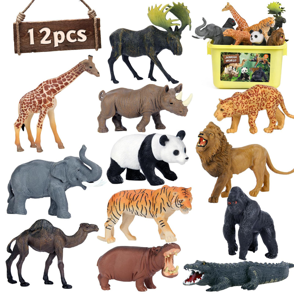 Mini Tudou safari lion figure for imaginative jungle play