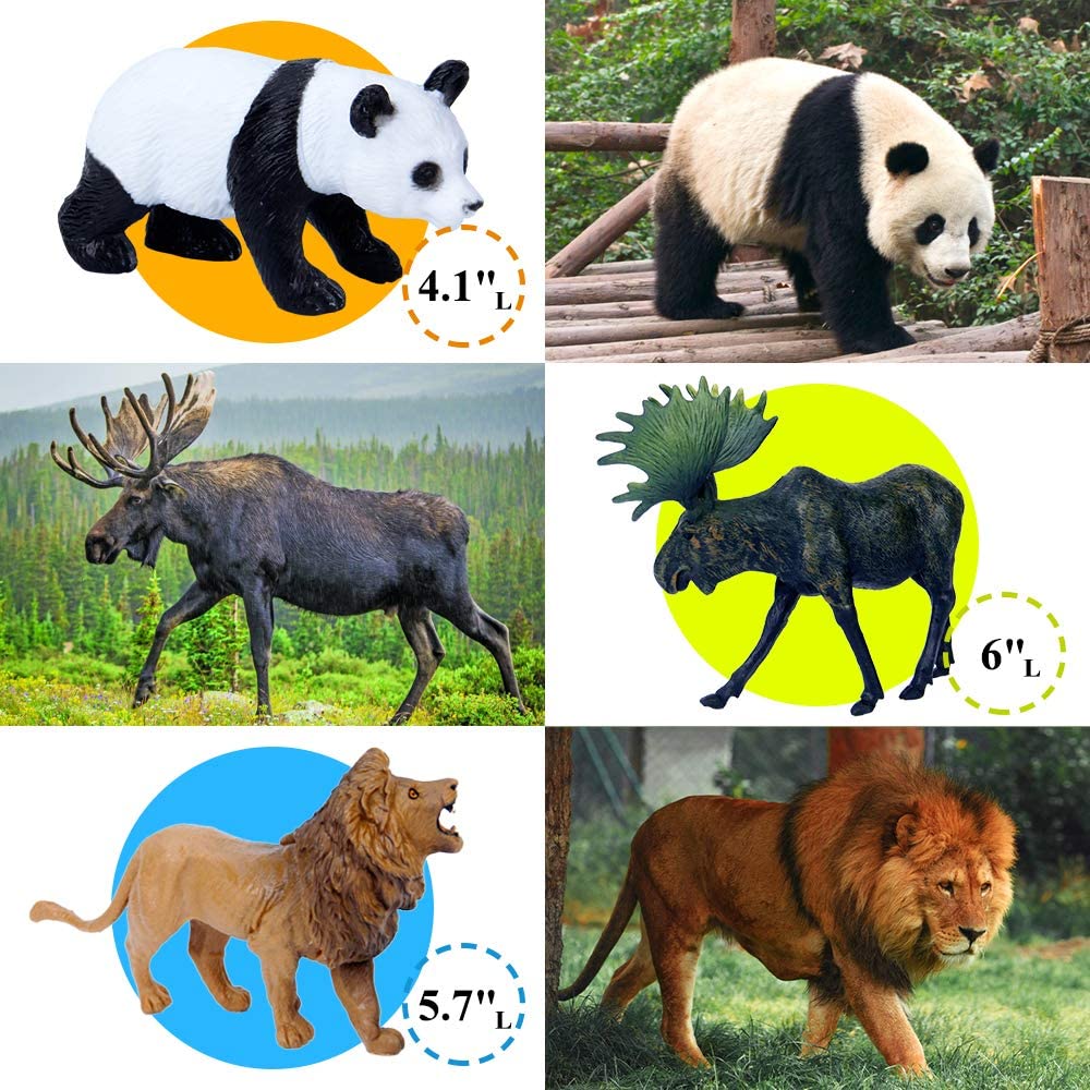 Mini Tudou safari tiger figure for dynamic pretend battles
