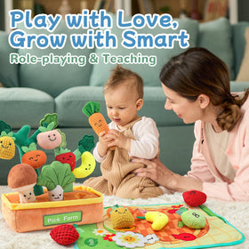 Mini Tudou soft safety toy set is easy to wash and cuddle.