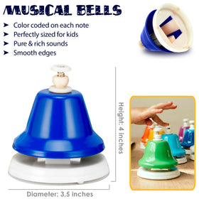 MINIARTIS desk-bells-storage-case keeps set organized for home or classroom use.