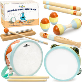 MINIARTIS toddler 6-inch drum for early rhythm exploration and sensory engagement.