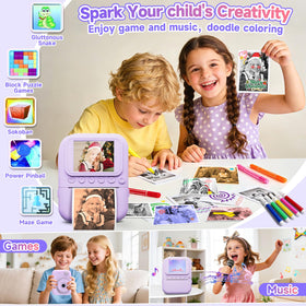 MINIBEAR kids camera with 32GB storage bundle for easy sharing