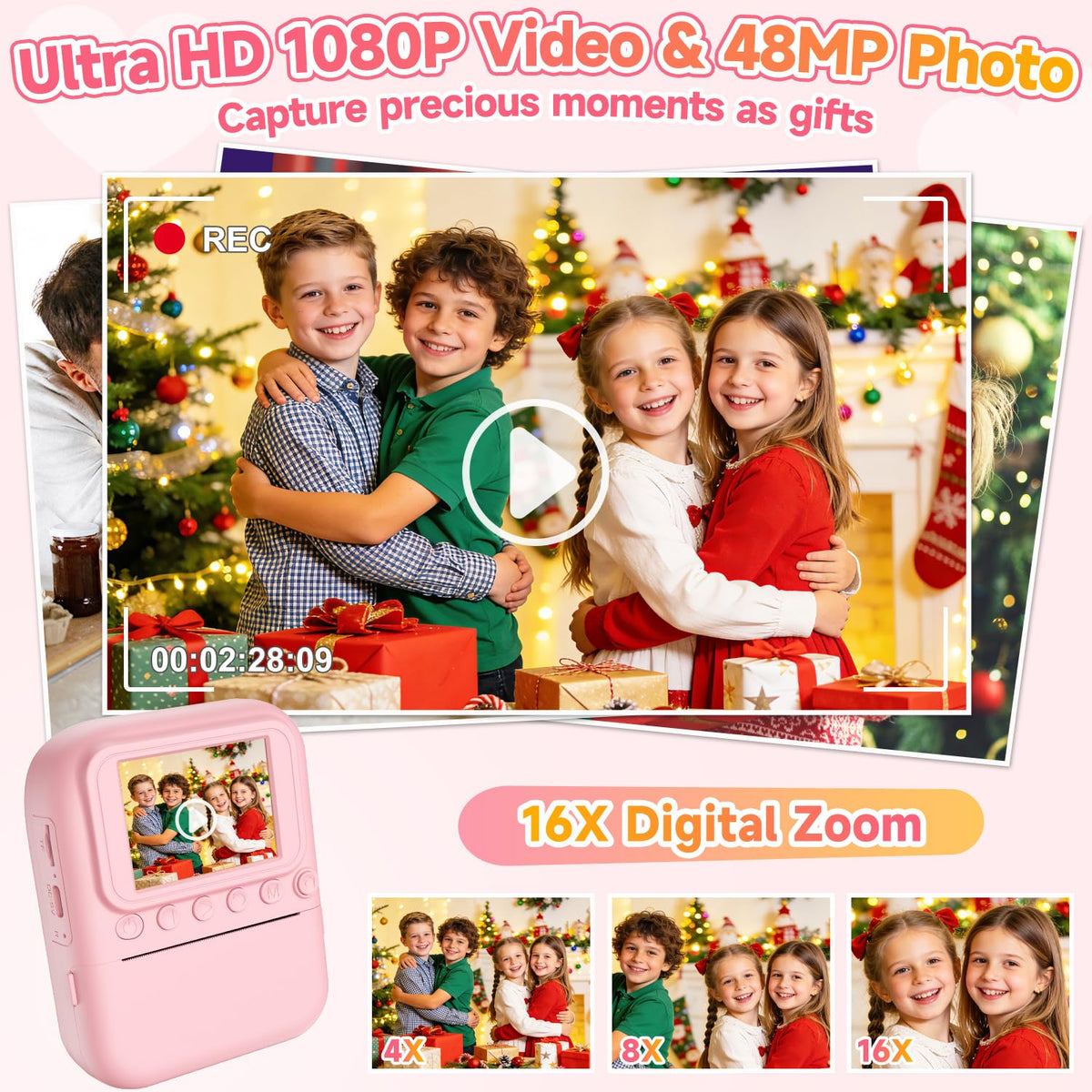 MINIBEAR photo printer rolls for colorful keepsakes after each shot