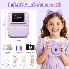 MINIBEAR purple design kid camera built for small hands