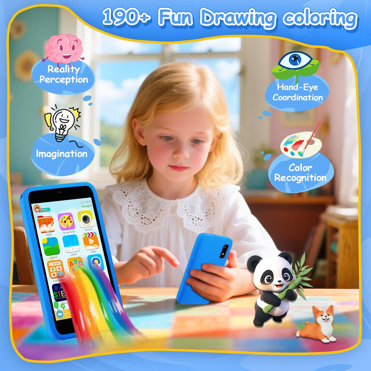 MINIBEAR Kids Toy Smartphone 32GB SD-card included, ready to store games.
